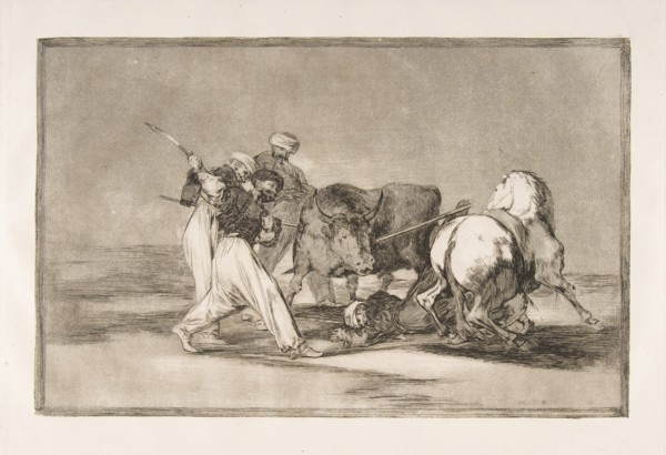 Plate 3 of the 'Tauromaquia':The Moors settled in Spain, giving up the superstitions of th..., 1816. Creator: Francisco Goya.