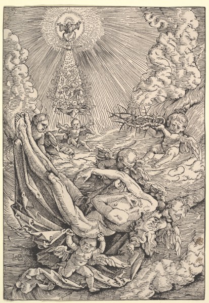 The Body of Christ Carried by Angels towards Heaven, 1516. Creator: Hans Baldung.