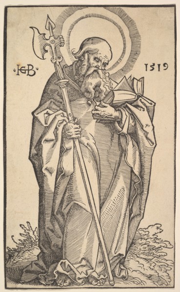 St. Matthew from Christ and the Apostles, 1519. Creator: Hans Baldung.