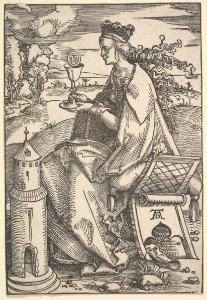 St. Barbara, ca. 1505. Creator: Hans Baldung.