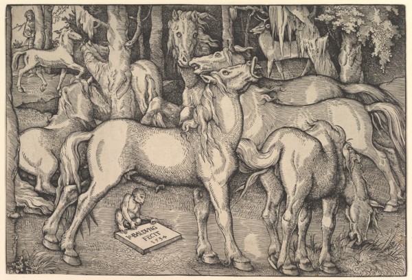 Group of Seven Horses, 1534. Creator: Hans Baldung.