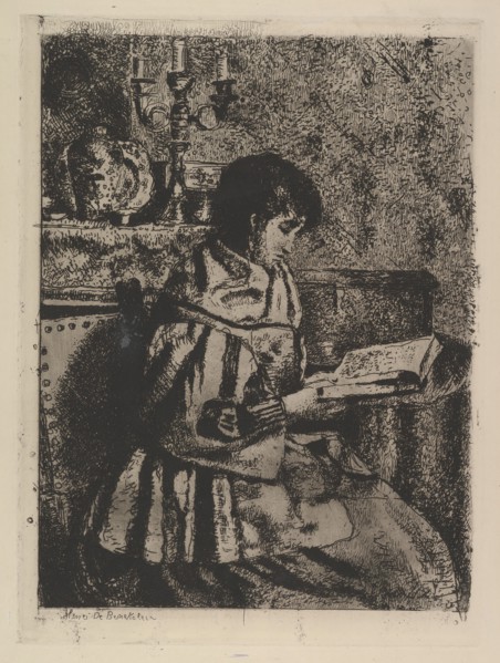The Reader, ca. 1870. Creator: Henri Jean Augustin de Braekeleer.