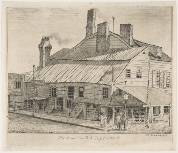 Old House, Corner of Peck Slip and Water Street