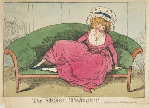The Merry Thought, April 16, 1787. Creator: Attributed to Henry Kingsbury