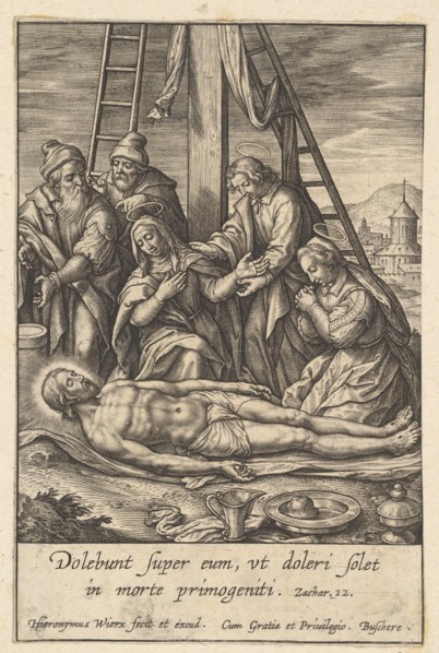 The Lamentation, before 1619. Creator: Hieronymous Wierix.