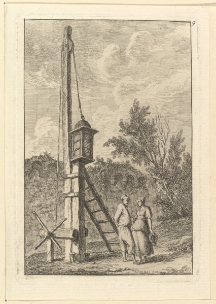 Le Poteau.n.d. Creator: Hubert Robert.