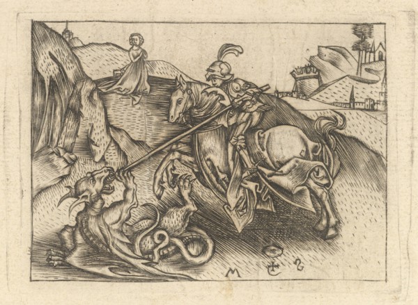 St. George, ca. 1435-1503. Creator: Israhel van Meckenem.