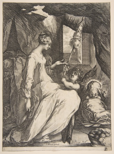 Virgin and Child with an Angel, 1612-16. Creator: Jacques Bellange.
