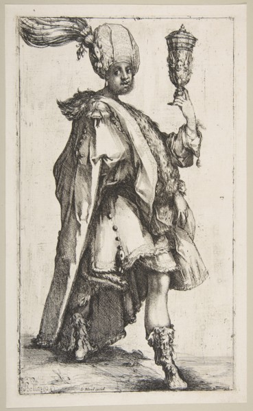 Balthasar, from Three Magi series, 1595-1616. Creator: Jacques Bellange.