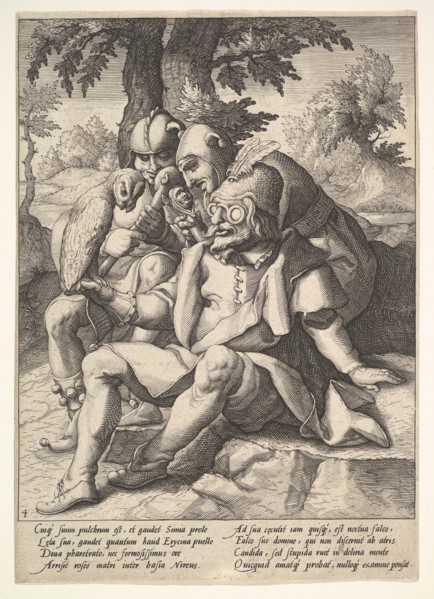 The Wisdom of Fools, from Six Proverbs. Creator: Jacques de Gheyn II.