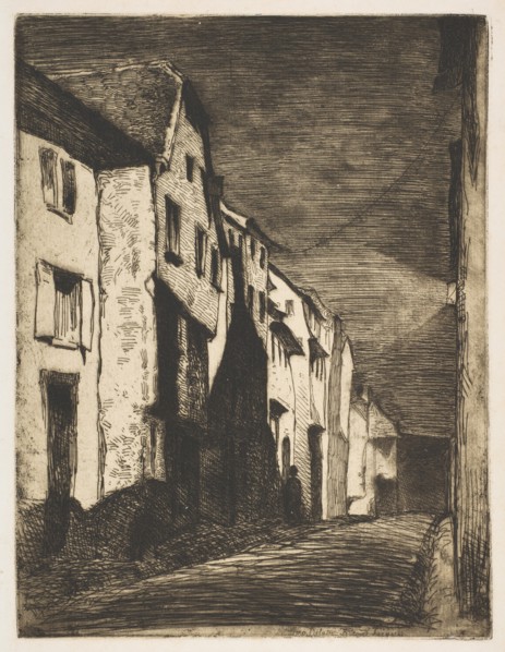 Street at Saverne, 1858. Creator: James Abbott McNeill Whistler.