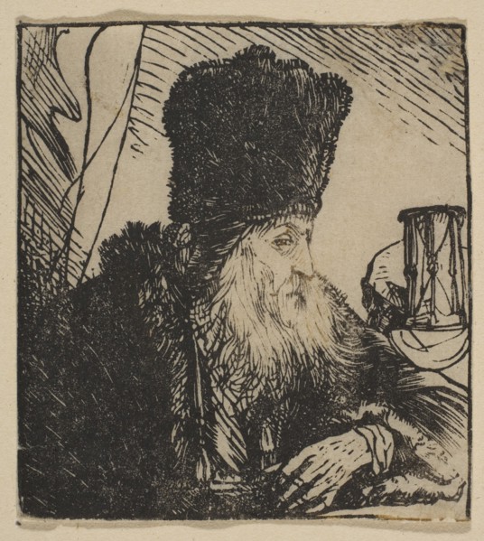 Philosopher with an Hourglass, 1620-74. Creator: Jan Lievens.