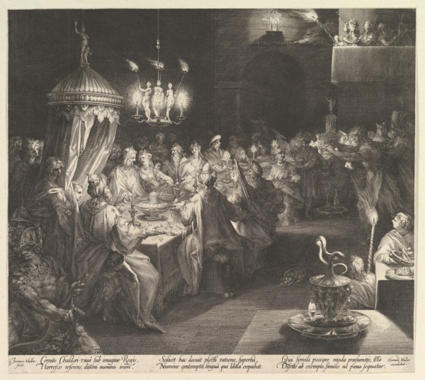 Balthazar's Feast, ca. 1624. Creator: Jan Muller.