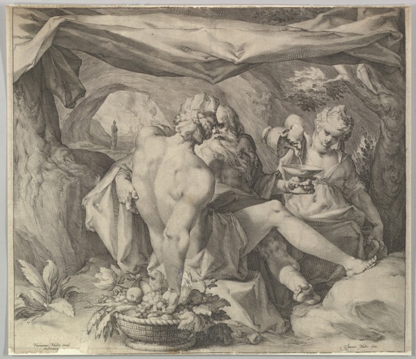 Lot and His Daughters, ca. 1630. Creator: Jan Muller.