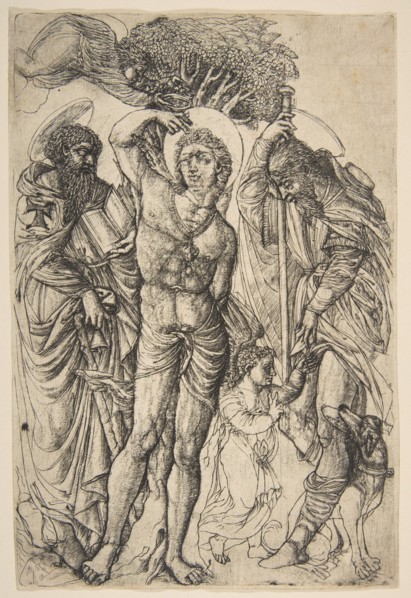 Saints Sebastian, Anthony and Roch.n.d. Creator: Jean Duvet.