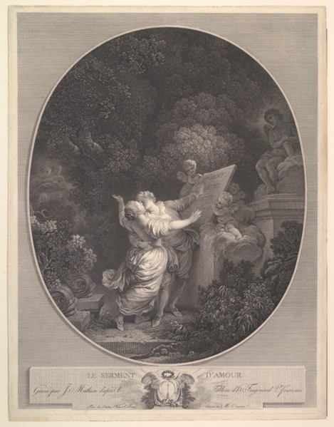 Le Serment d'Amour.n.d. Creator: Jean Mathieu.