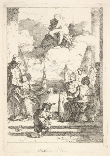 The Banquet of Anthony and Cleopatra, ca. 1764. Creator: Jean-Honore Fragonard.