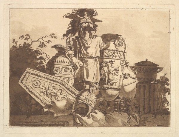 Composition with antiquities, from Recueil de Compositions par Lagrenée Le Jeune