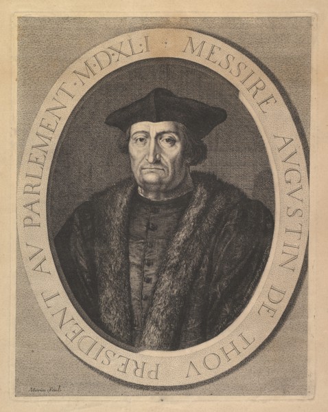 Augustin de Thou, president au Parlement. Creator: Jean Morin.
