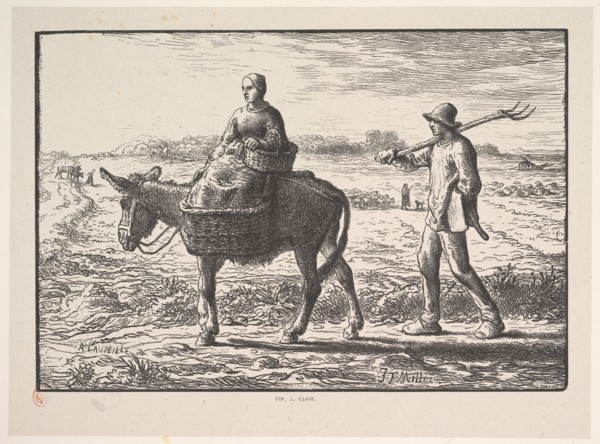 Morning, from the series, Four Times of the Day, 1830-75. Creator: Jacques-Adrien Lavieille.