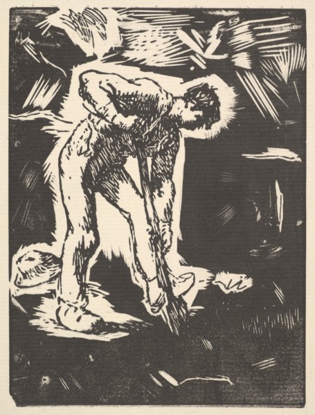 Digger, 1863. Creator: Jean Francois Millet.