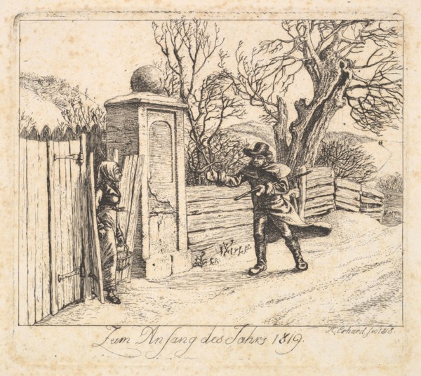 Winter Landscape, 1818. Creator: Johann Christian Erhard.
