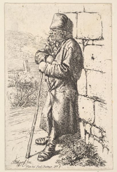 The Tobacco Smoker, 1817. Creator: Johann Christian Erhard.
