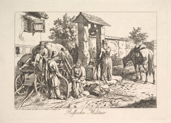Cossack at the Well, 1815. Creator: Johann Christian Erhard.