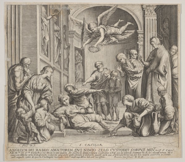 The death of St Cecilia, ca. 1640-60. Creator: Johann Friedrich Greuter.