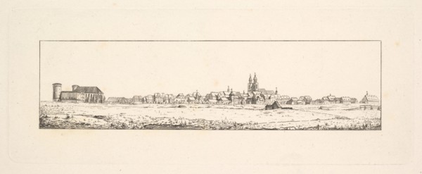 View of an Old Town with a Church and High Gabled Houses.n.d. Creator: Johann Gottfried Schadow.