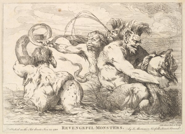 Revengeful Monsters, January 25, 1780. Creator: John Hamilton Mortimer.