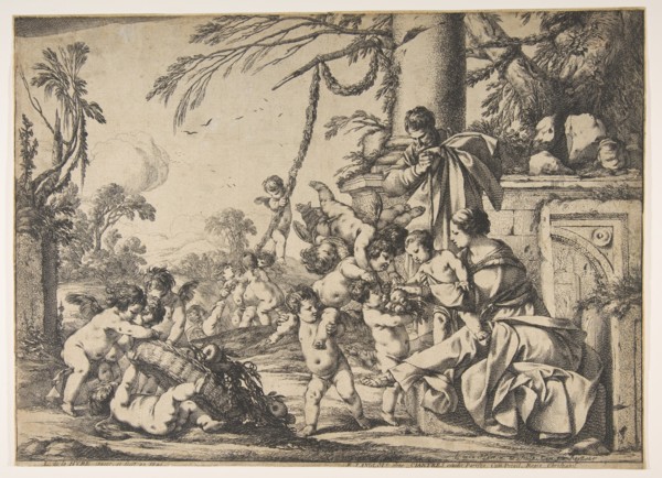 The Virgin and Christ Child Served by Angels, 1640. Creator: Laurent de la Hyre.