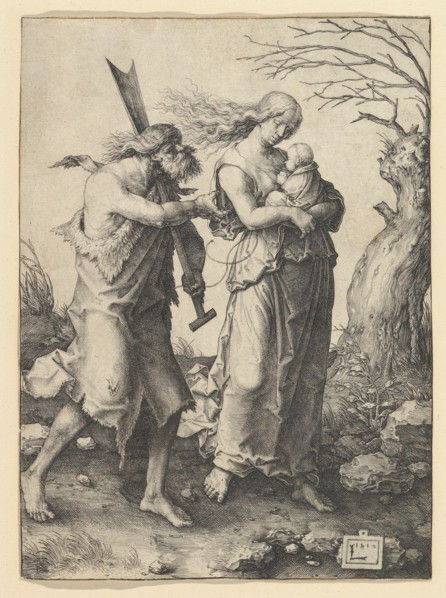 Adam and Eve after the Expulsion, 1510. Creator: Lucas van Leyden.