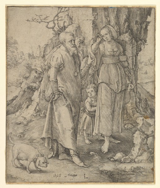 Abraham Sending Away Hagar, 1516. Creator: Lucas van Leyden.