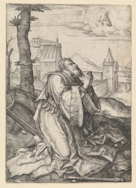 David Praying, ca. 1507. Creator: Lucas van Leyden.