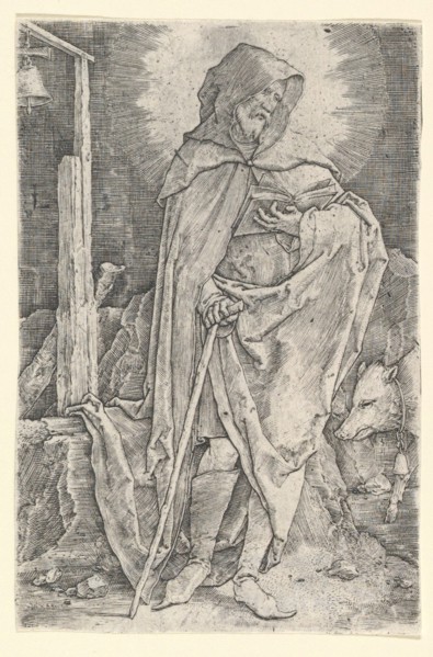 St. Anthony, ca. 1521. Creator: Lucas van Leyden.