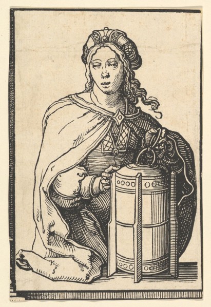 Persian Sibyl, from the series of Sibyls, ca. 1530. Creator: Lucas van Leyden.