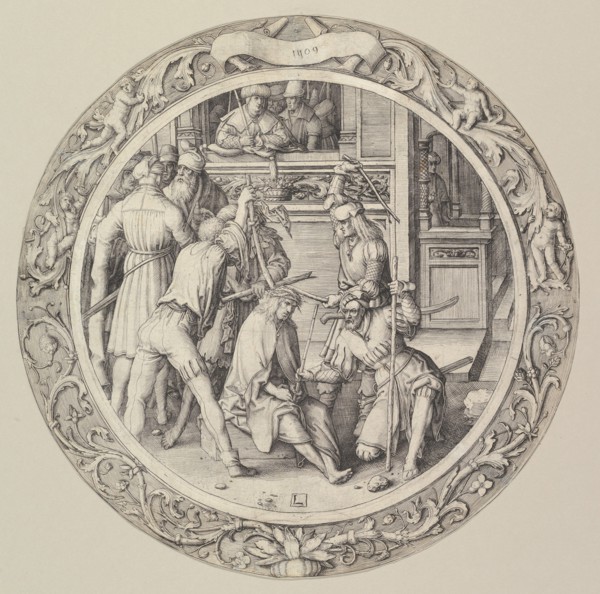 Christ Crowned with Thorns, from the Circular Passion, 1509. Creator: Lucas van Leyden.