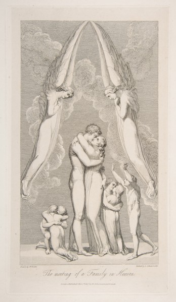 The Meeting of a Family in Heaven, from The Grave, a Poem by Robert Blair, March 1, 1813. Creator: Luigi Schiavonetti.