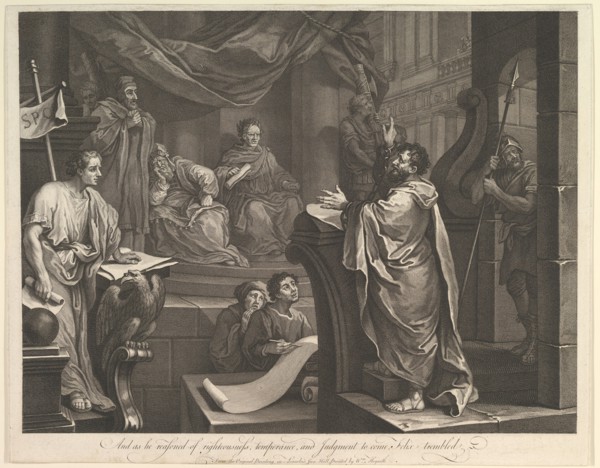 Paul Before Felix, February 5, 1752. Creator: Luke Sullivan.