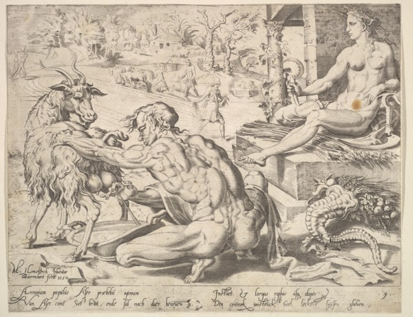 Asher, from the series The Twelve Patriarchs, 1550. Creator: Dirck Volkertsen Coornhert.
