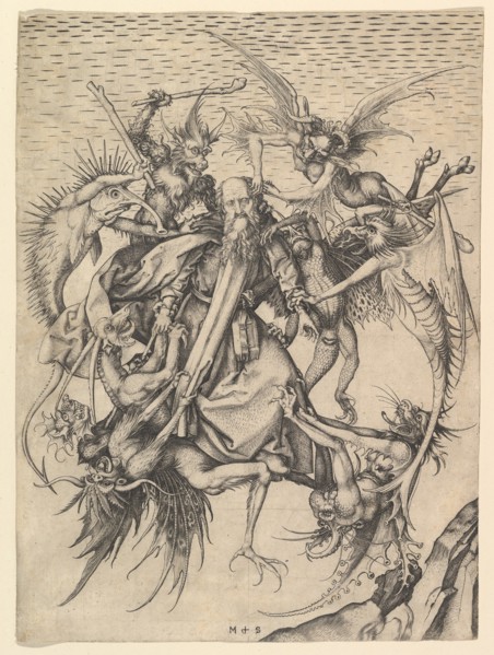 Saint Anthony Tormented by Demons, ca. 1470-75. Creator: Martin Schongauer.