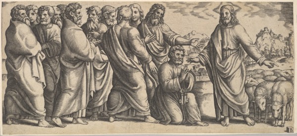 The Delivery of the Keys to Peter. Creator: Master of the Die.