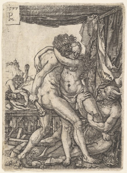 Hercules Fighting the Centaurs, 1577. Creator: Master PM.