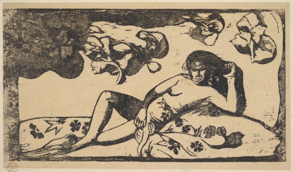 The Queen of Beauty - Langorous, 1898. Creator: Paul Gauguin.