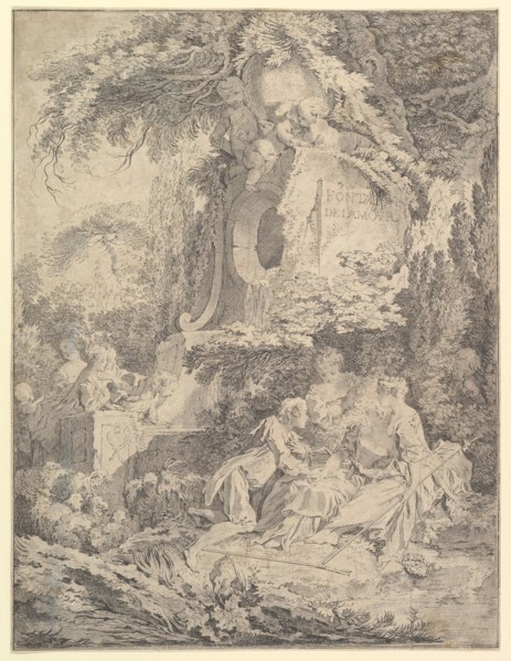 Fountain of Love, 1738. Creator: Pierre Alexandre Aveline.