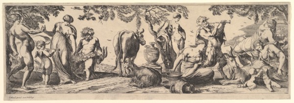 Bacchanal, 1615-42. Creator: Pierre Brebiette.
