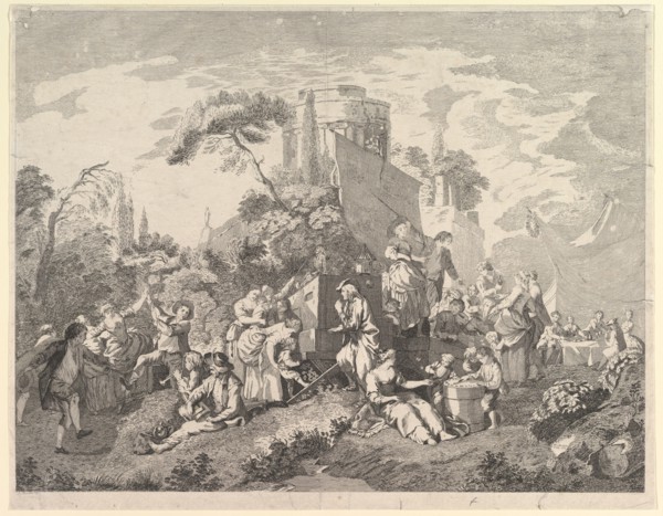 Country Fair, 1762. Creator: Pierre Charles Levesque.