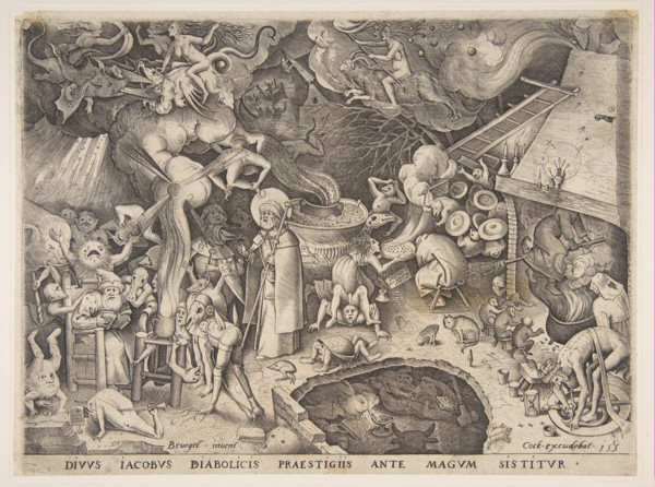 St. James and the Magician Hermogenes from The Story of the Magician Hermogenes, 1565. Creator: Pieter van der Heyden.