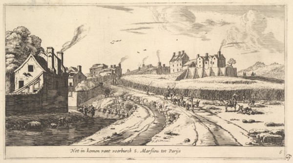 Entrance to the Suburb of Saint Marceau near Paris, 17th century. Creator: Reinier Zeeman.
